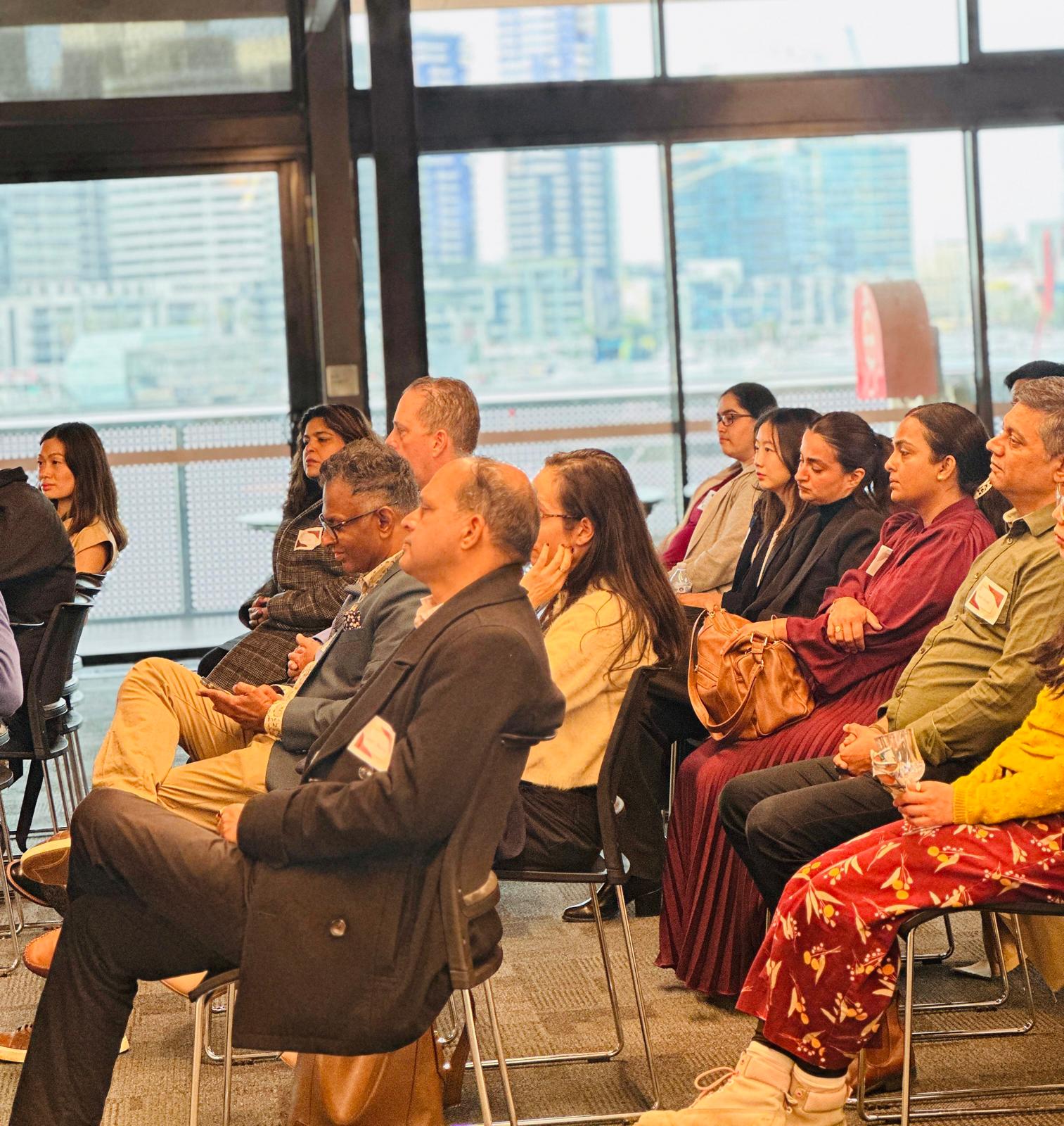Group coaching session audience